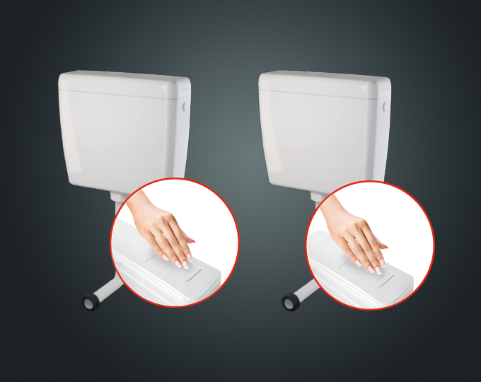 Plastic exposed cisterns A930 and A940