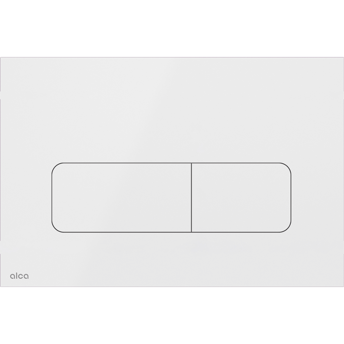 MOON-WHITE - Flush plate for pre-wall installation systems, inox-white polished
