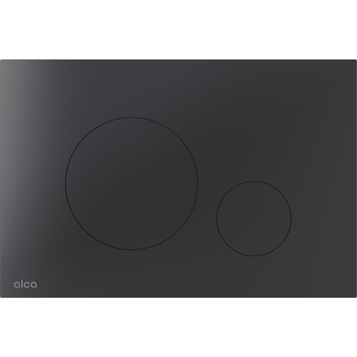 TURN-BLACK - Flush plate for pre-wall installation systems, inox-black matt