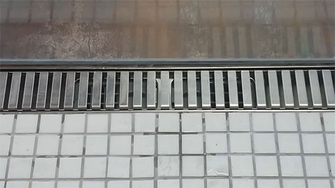 Maintenance of stainless steel linear shower drains